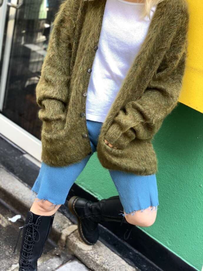 FRAGILE Mohair Cardigan | 古着屋 Lemontea jingumae